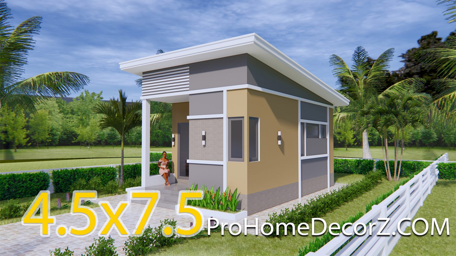 Small Luxury Homes 4 5x7 5 With Shed Roof Pro Home DecorZ