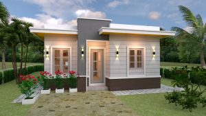 Nice Small Houses 7x10 Meter 23x33 Feet 3 Beds - Pro Home DecorZ