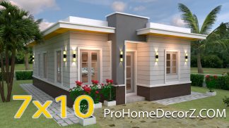 Nice Nmall Houses 7x10 Meter 23x33 Feet 3 Beds