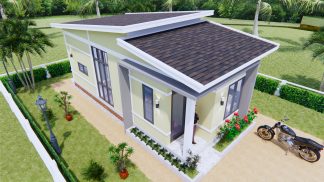 One Level House Plans 4x9 Meter 13x30 Feet 1