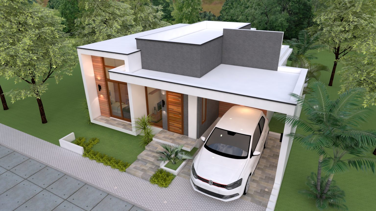 One Storey House 10x12 meter 33x40 Feet 3 Beds - Pro Home DecorZ