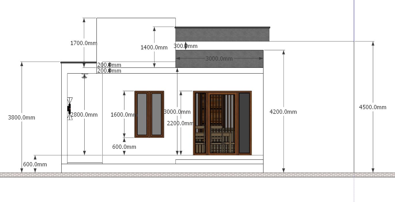 Back House Elevation