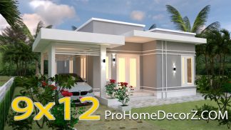 Simple Beautiful House 9x12 Meter 30x40 Feet 3 Beds