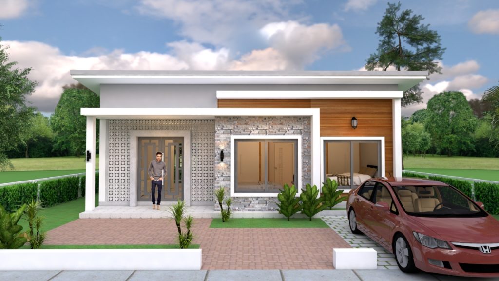 Simple House Design 10x8 Meter 27x34 Feet - Pro Home DecorZ