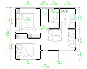 Simple Small House Design 7x6 Meter 23x20 Feet - Pro Home DecorZ