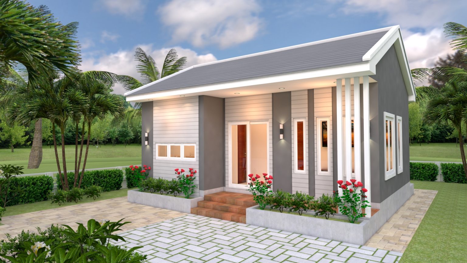 Small 2 Bedroom House 8x6 Meter 26x20 Feet - Pro Home DecorZ