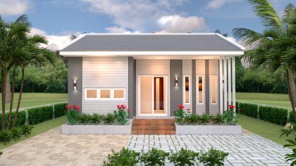 Small 2 Bedroom House 8x6 Meter 26x20 Feet - Pro Home DecorZ