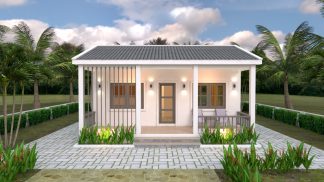 Small Cottage Designs 6.5x8 with Gable Roof - Pro Home DecorZ