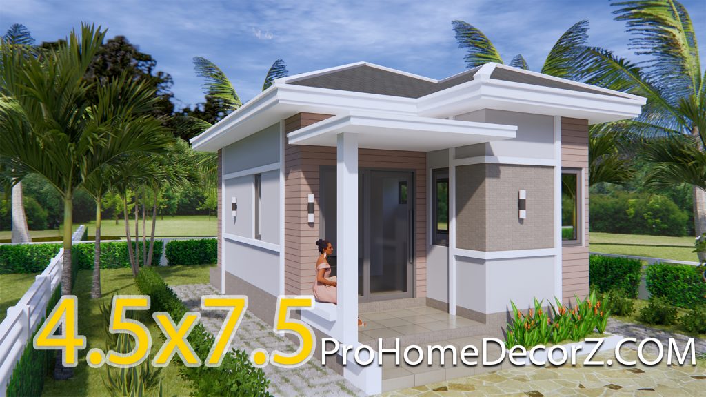 Small Family Home 4.5x7.5 with Hip Roof - Pro Home DecorZ