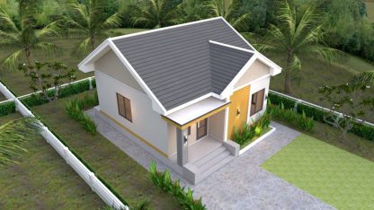 Small House Layout 7.5x8.5 Meter 25x28 Feet 2 beds - Pro Home DecorZ