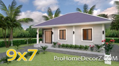 Small House Living 9x7 Meter 30x23 Feet 2 Beds