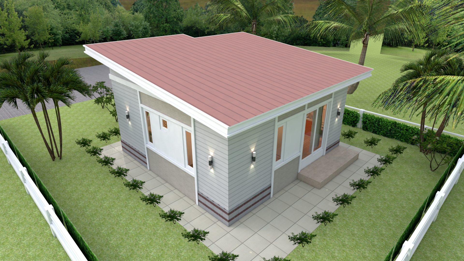 Small Luxury Homes 7x7 Meter 24x24 Feet 2 Beds 5