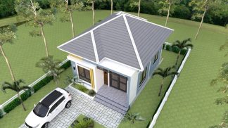 Small Mansion 6.5x8.5 Meter 22x28 Feet Hip roof - Pro Home DecorZ