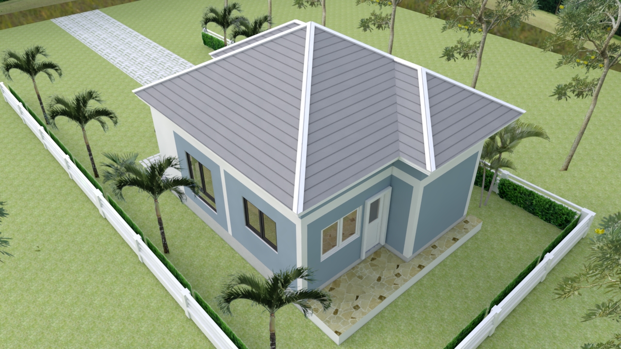 Small Mansion 6.5x8.5 Meter 22x28 Feet Hip roof 4