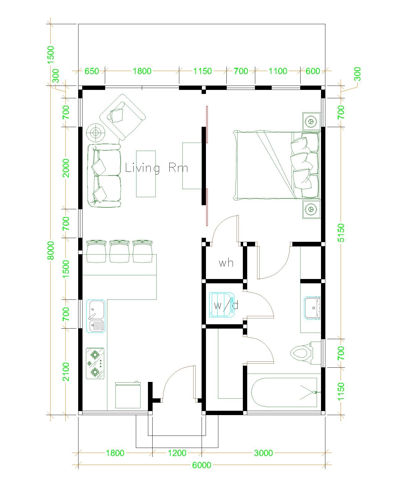 Small House 6x8 Shed Roof Full Plans 48sq m Pro Home DecorZ