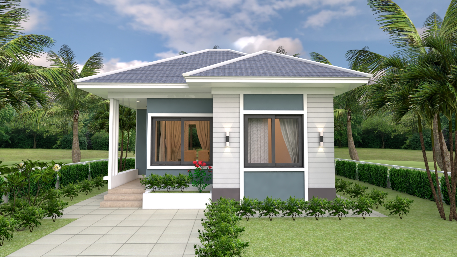 The Small Home 7x7 Meter 24x24 Feet 2 Beds Pro Home Decor Z