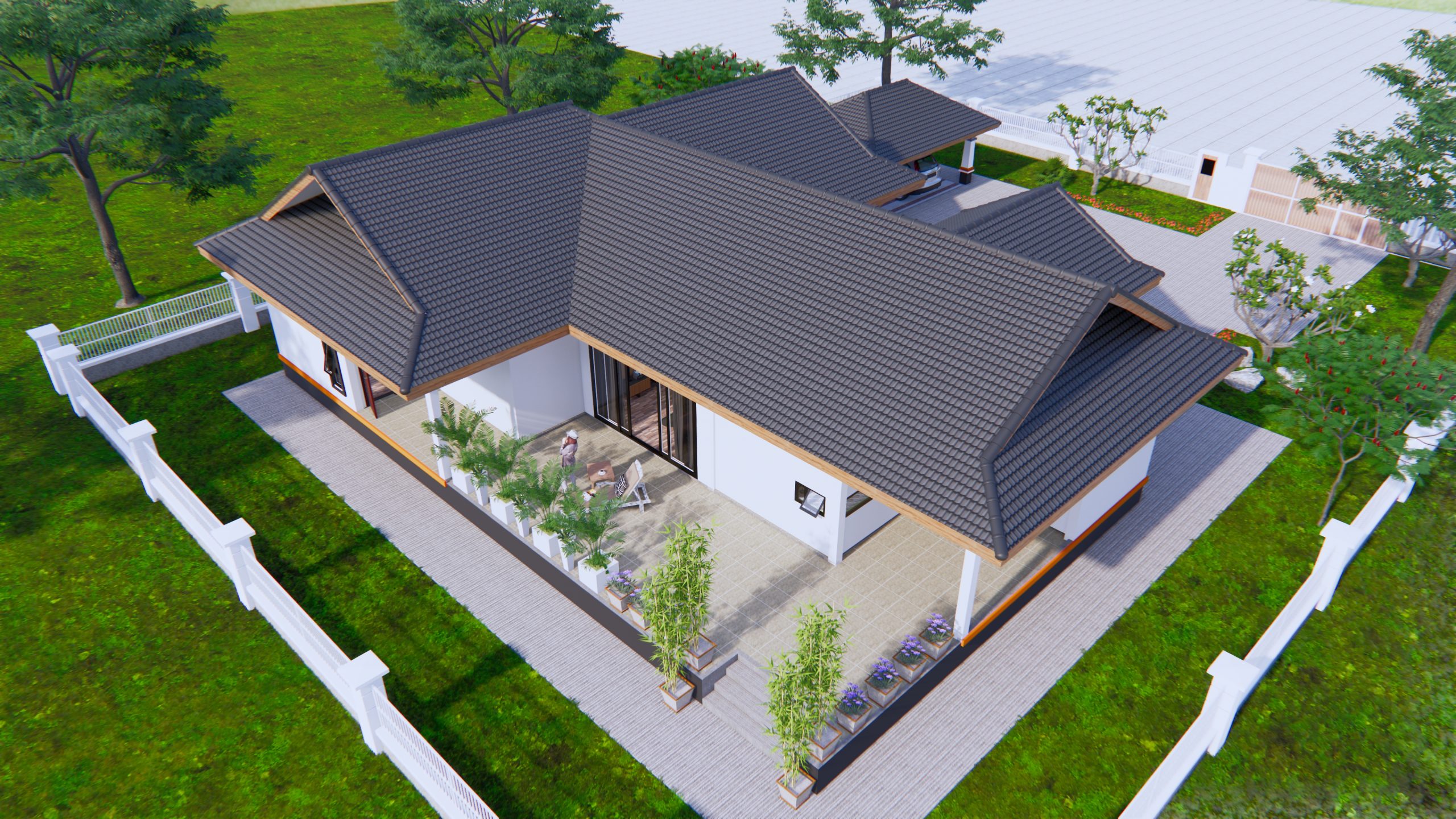 Home Design Plans 19x15 Meter 63x49 Feet 3 Beds 2