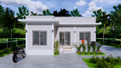 Modern Style Homes 9x9 Meters 30x30 Feet 2 Beds