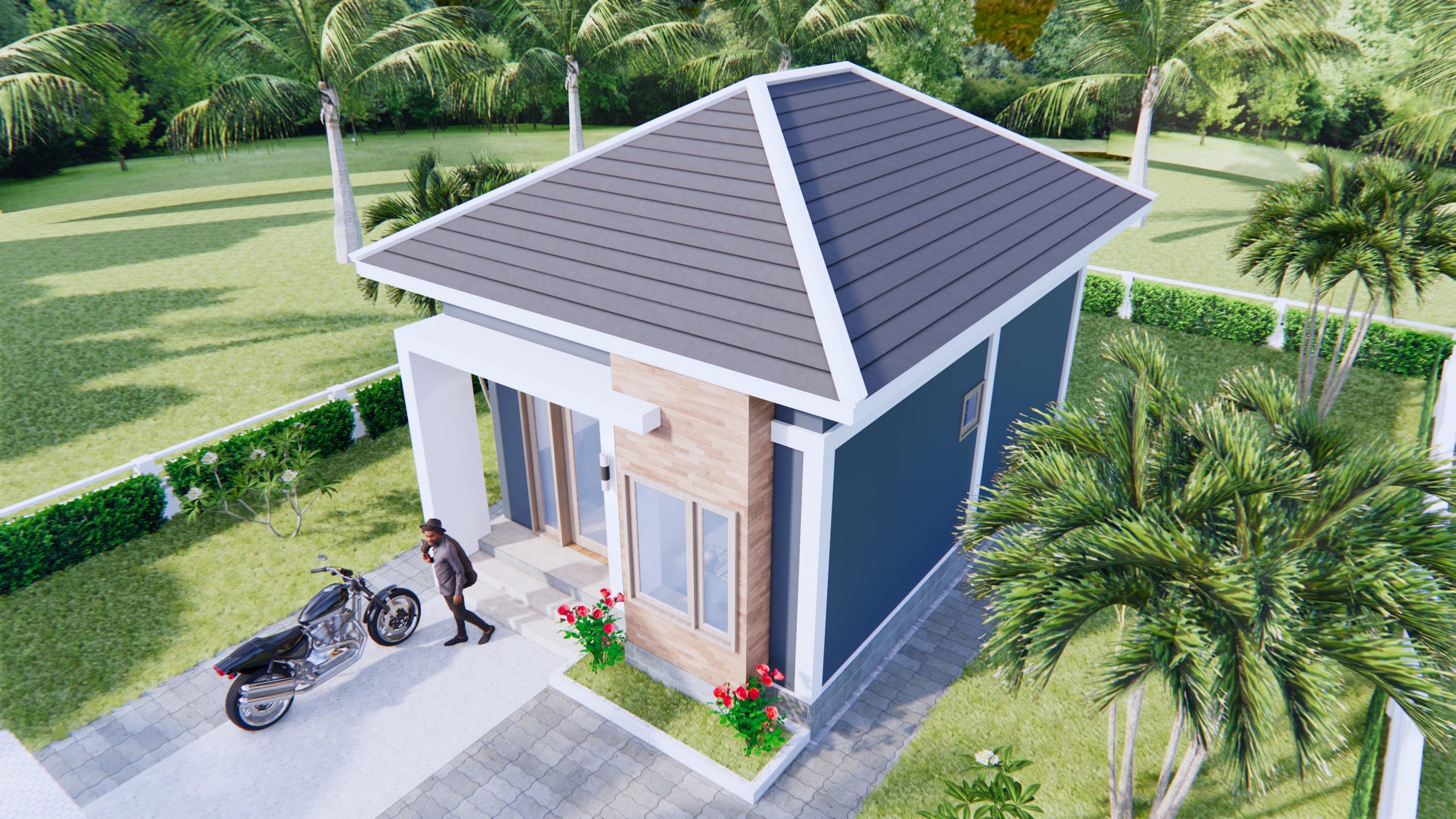 New Small House Designs 5x7 Meters 16x23 Feet 1