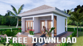 Small House 7x7 Meter 23x23 Feet One Bed Free download