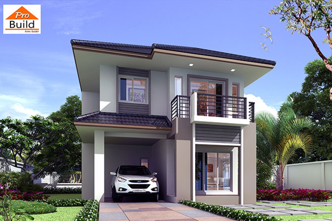 Small House Plans 7.5x10.3 meter with 4 Bedrooms 1