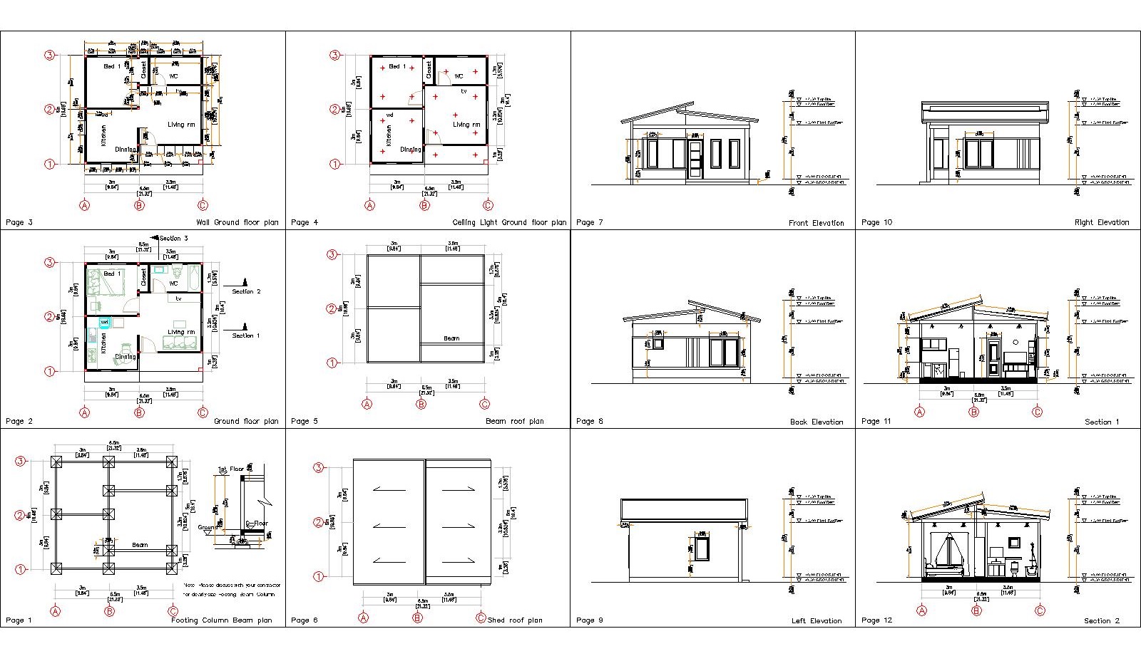 6.5x6 House plans you will have