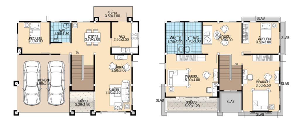 House-Plans-11.3x8.5-with-4-Bedrooms-floor-plan