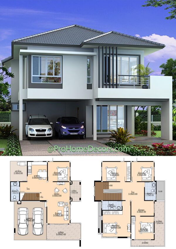 House plans 10x11.8 with 5 Beds - Pro Home DecorZ