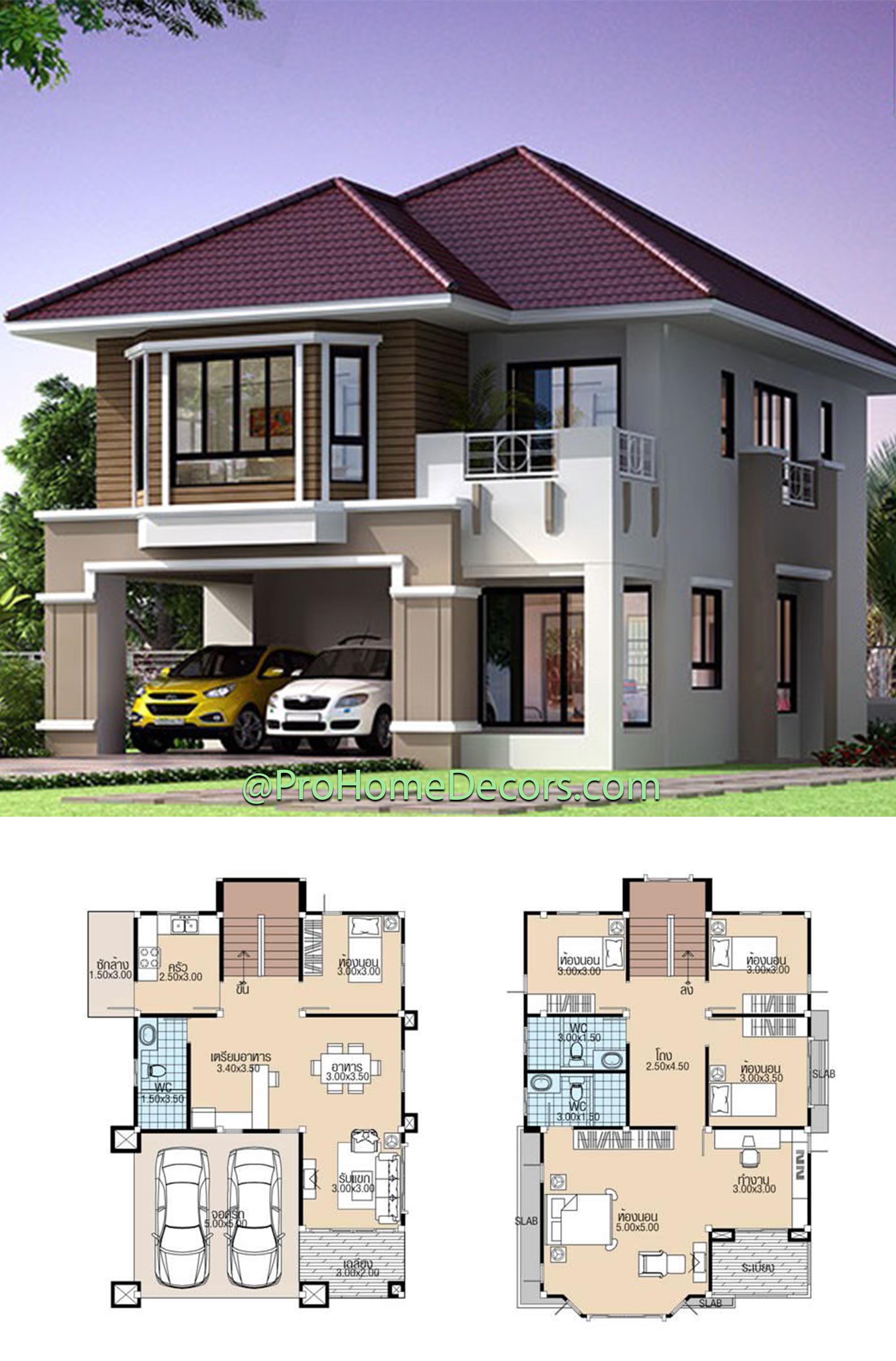 House plans 8x11.5 with 5 Beds