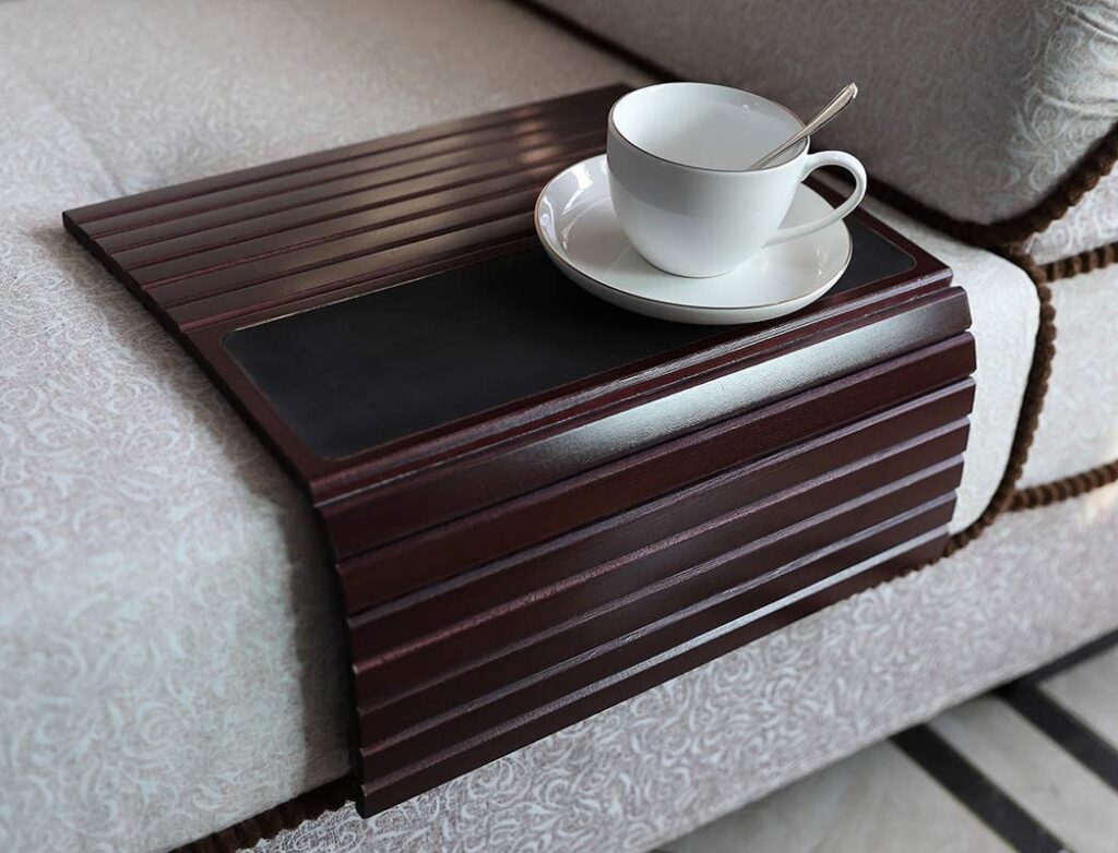 10 Best Sofa Arm Table Idea For Living Room