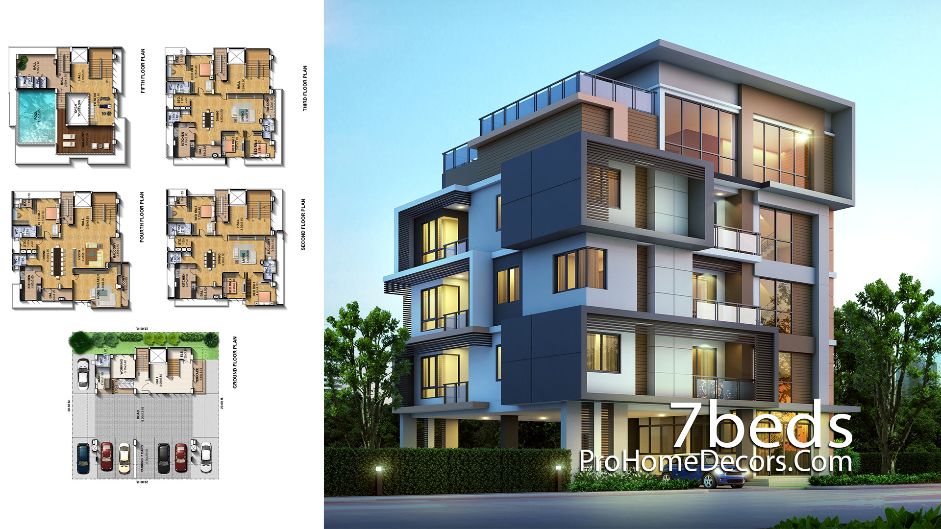 Exclusive House Plot 20x20 Meter with 7 Bedrooms
