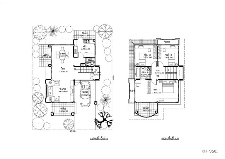 House Design Plot 12x16 Meter with 3 Bedrooms - Pro Home DecorZ