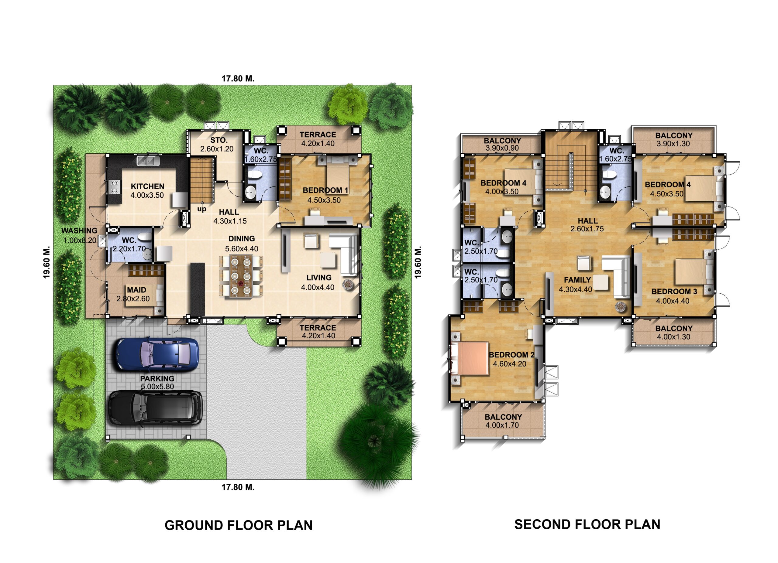 House-Idea-Plot-17x19-meter-6-Bedrooms-Layout-floor-plan