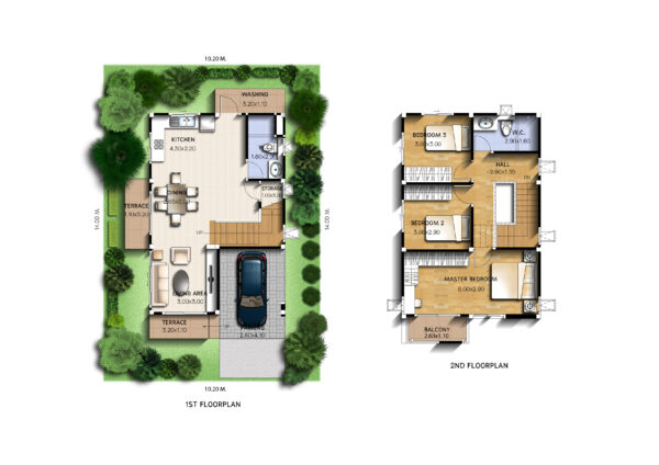 Small House Plan 6x9 Meter With 3 Bedrooms - Pro Home DecorZ